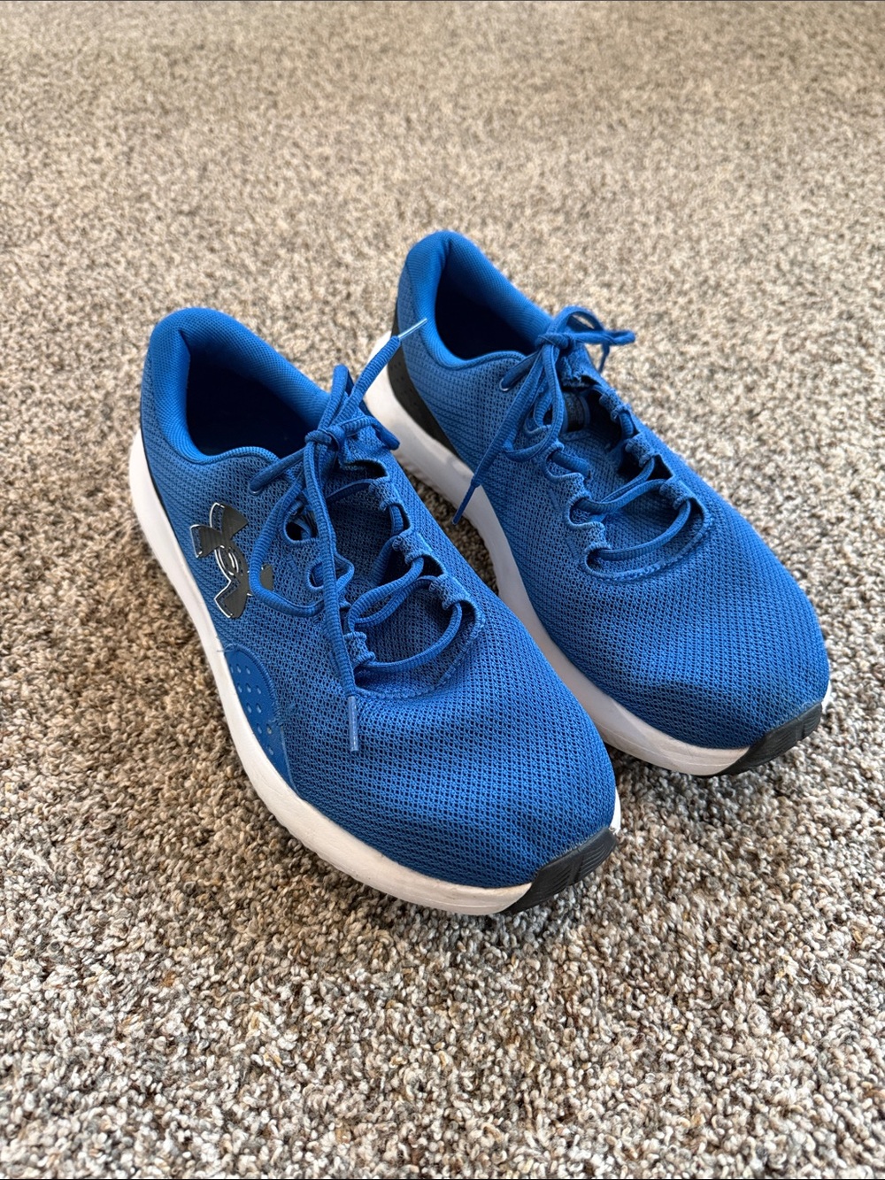 Under Armour Royal Blue Mesh Athletic Sneakers Size 12